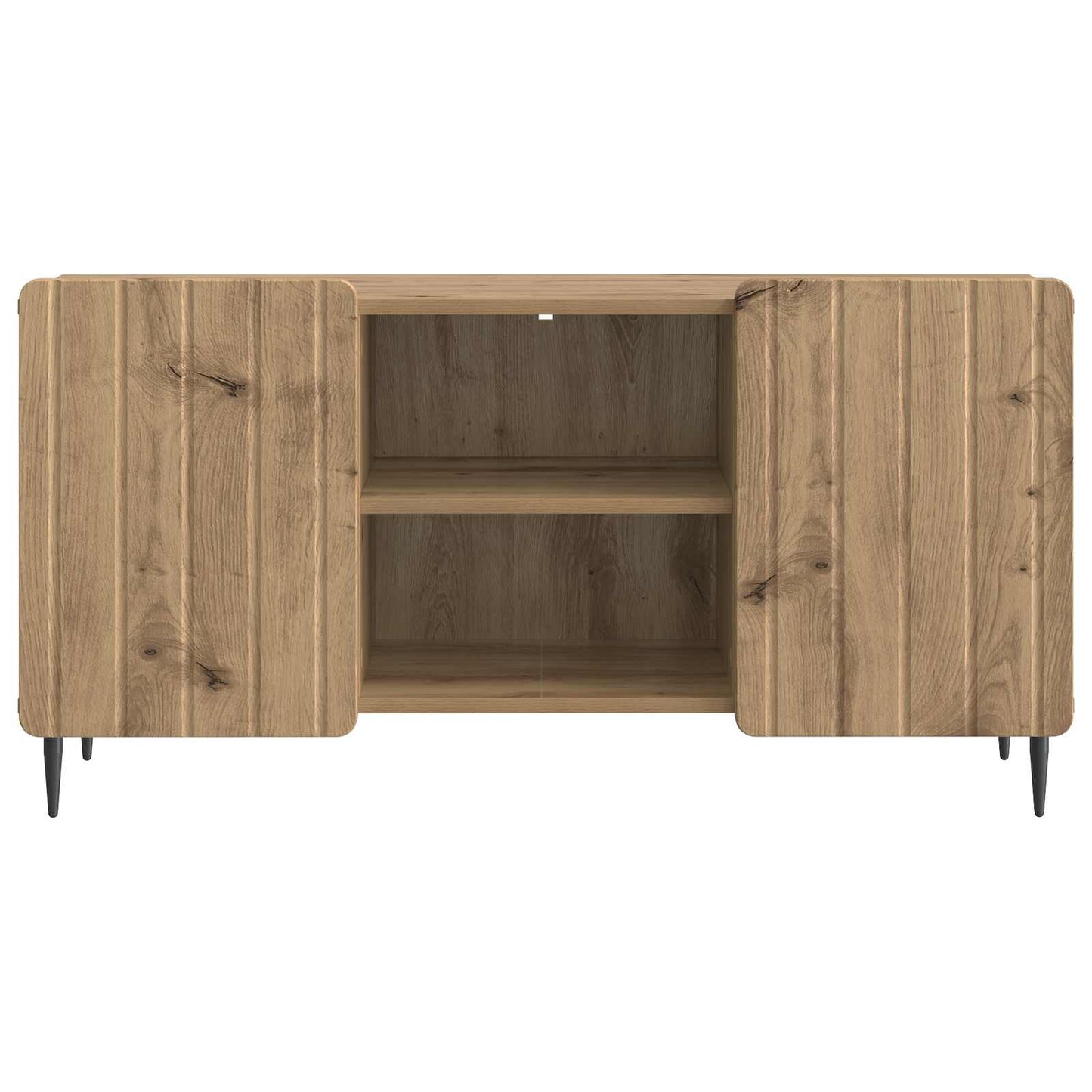 TV szekrény 102 x 34,5 x 52 cm Kézműves Tölgy Szerelt Fa