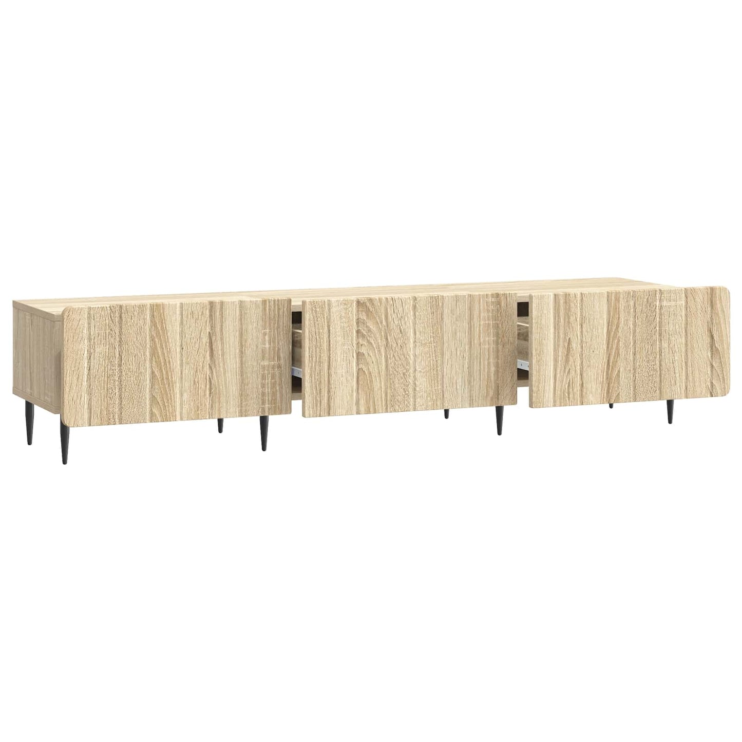TV szekrény fiókkal Sonoma Tölgy 147 x 34,5 x 32 cm Szerelt Fa