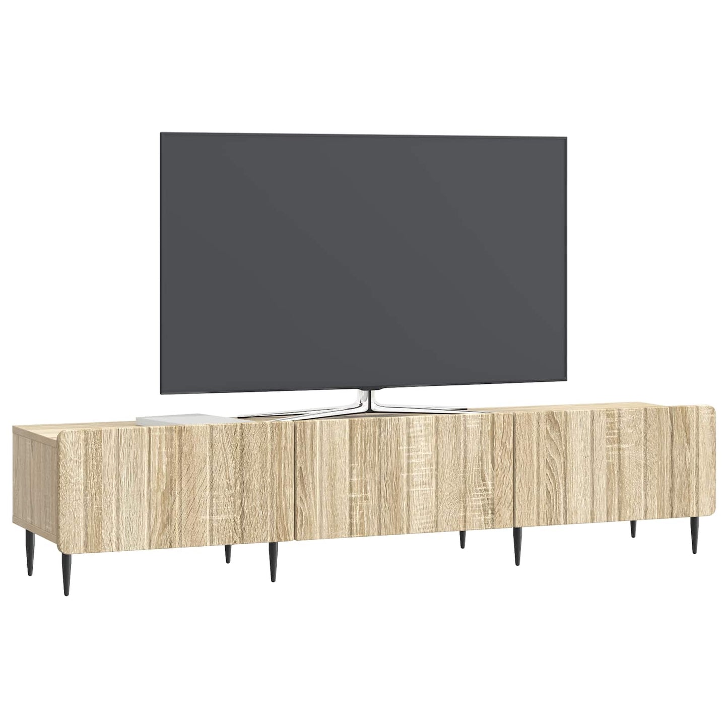 TV szekrény fiókkal Sonoma Tölgy 147 x 34,5 x 32 cm Szerelt Fa