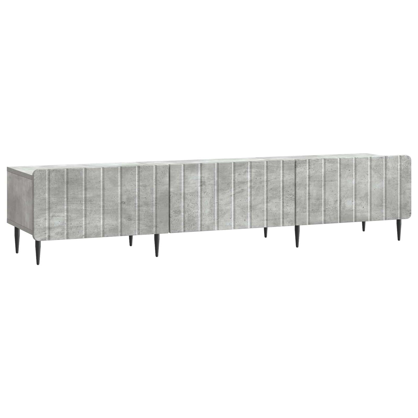 TV szekrény fiókkal Betonszürke 147 x 34,5 x 32 cm Szerelt Fa