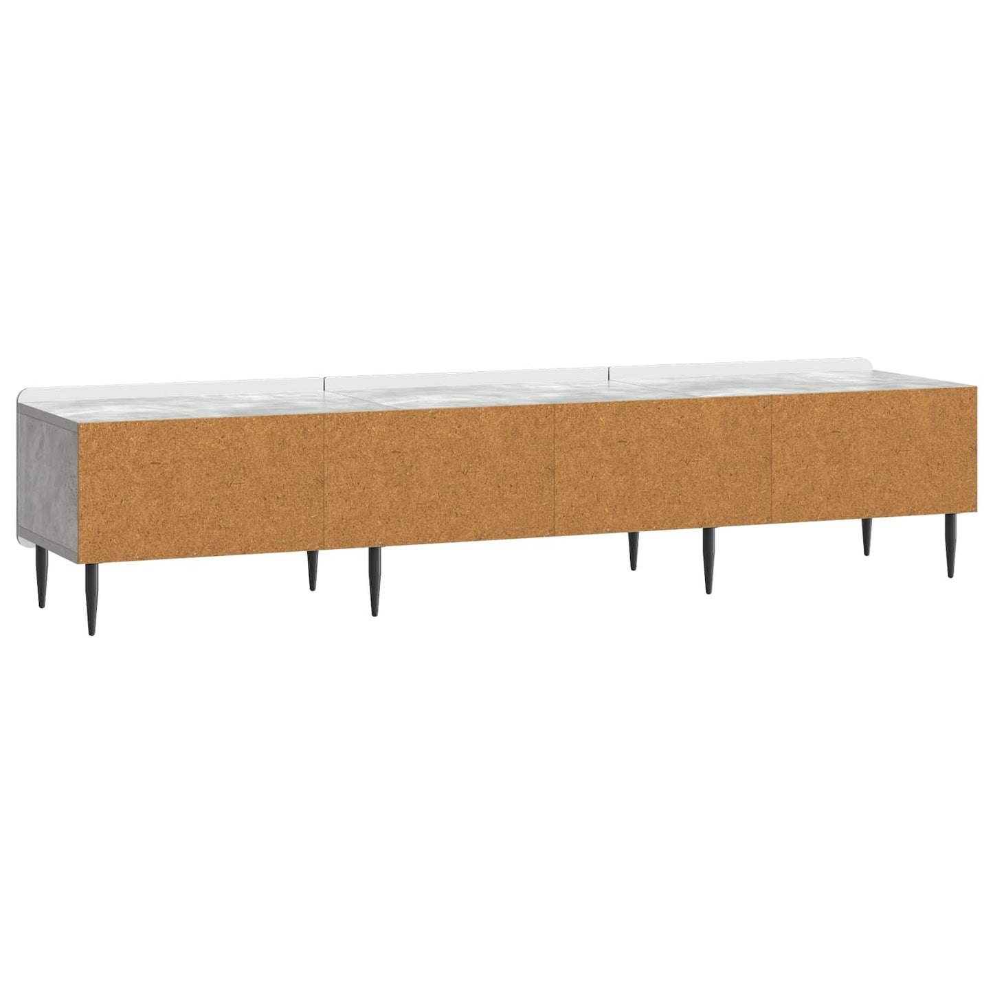 TV szekrény fiókkal Betonszürke 147 x 34,5 x 32 cm Szerelt Fa