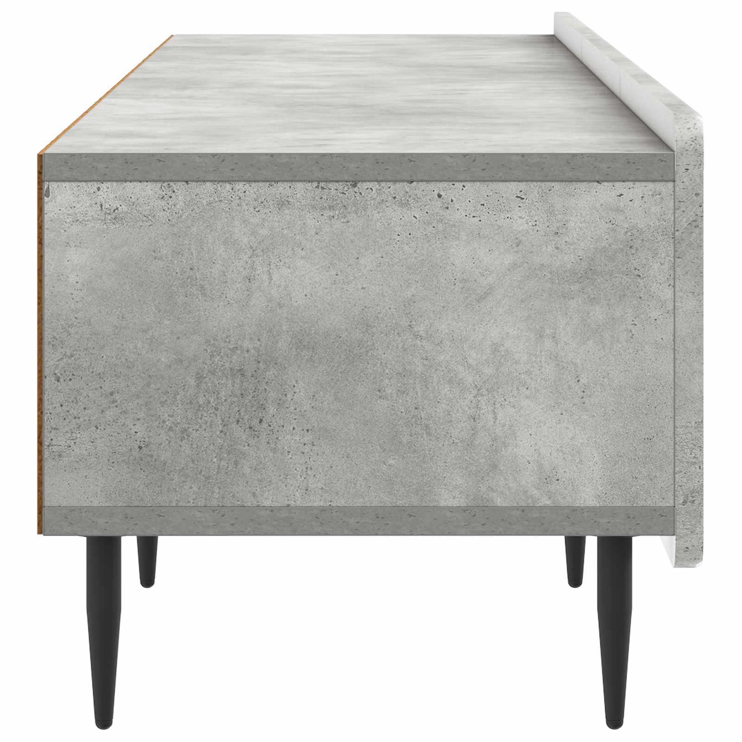 TV szekrény fiókkal Betonszürke 147 x 34,5 x 32 cm Szerelt Fa