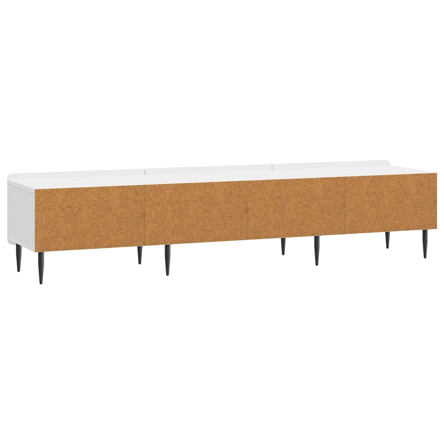 TV szekrény Magasfényű Fehér 147 x 34,5 x 32 cm Szerelt Fa