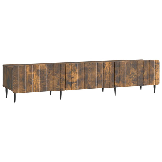 TV szekrény fiókkal Füstös Tölgy 147 x 34,5 x 32 cm Szerelt Fa