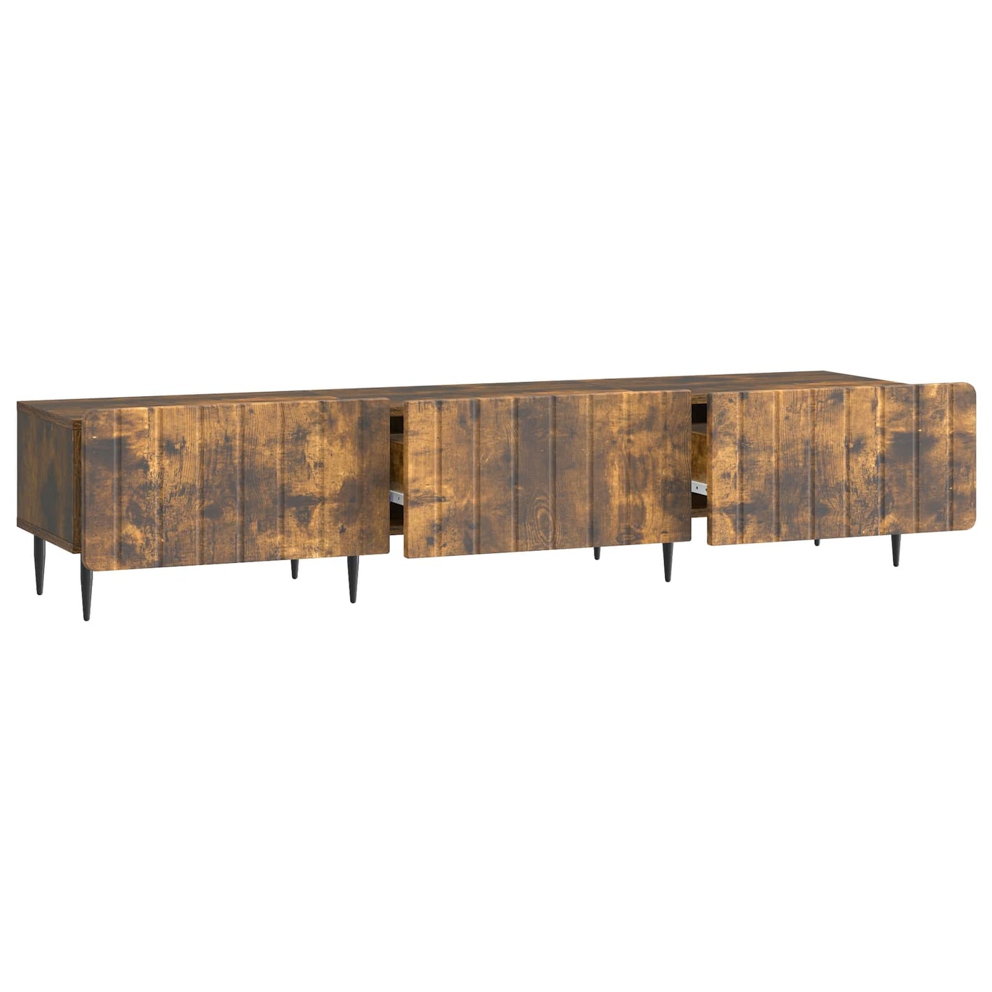 TV szekrény fiókkal Füstös Tölgy 147 x 34,5 x 32 cm Szerelt Fa