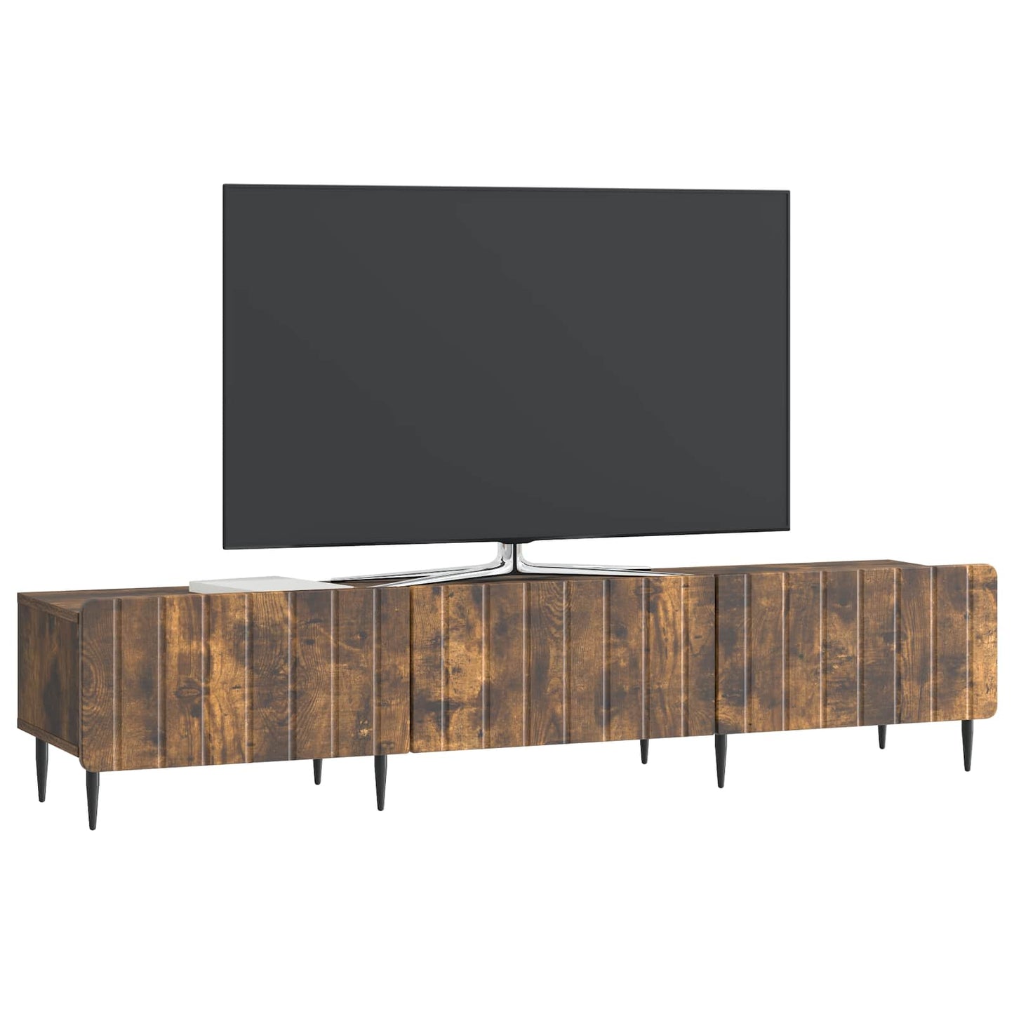 TV szekrény fiókkal Füstös Tölgy 147 x 34,5 x 32 cm Szerelt Fa