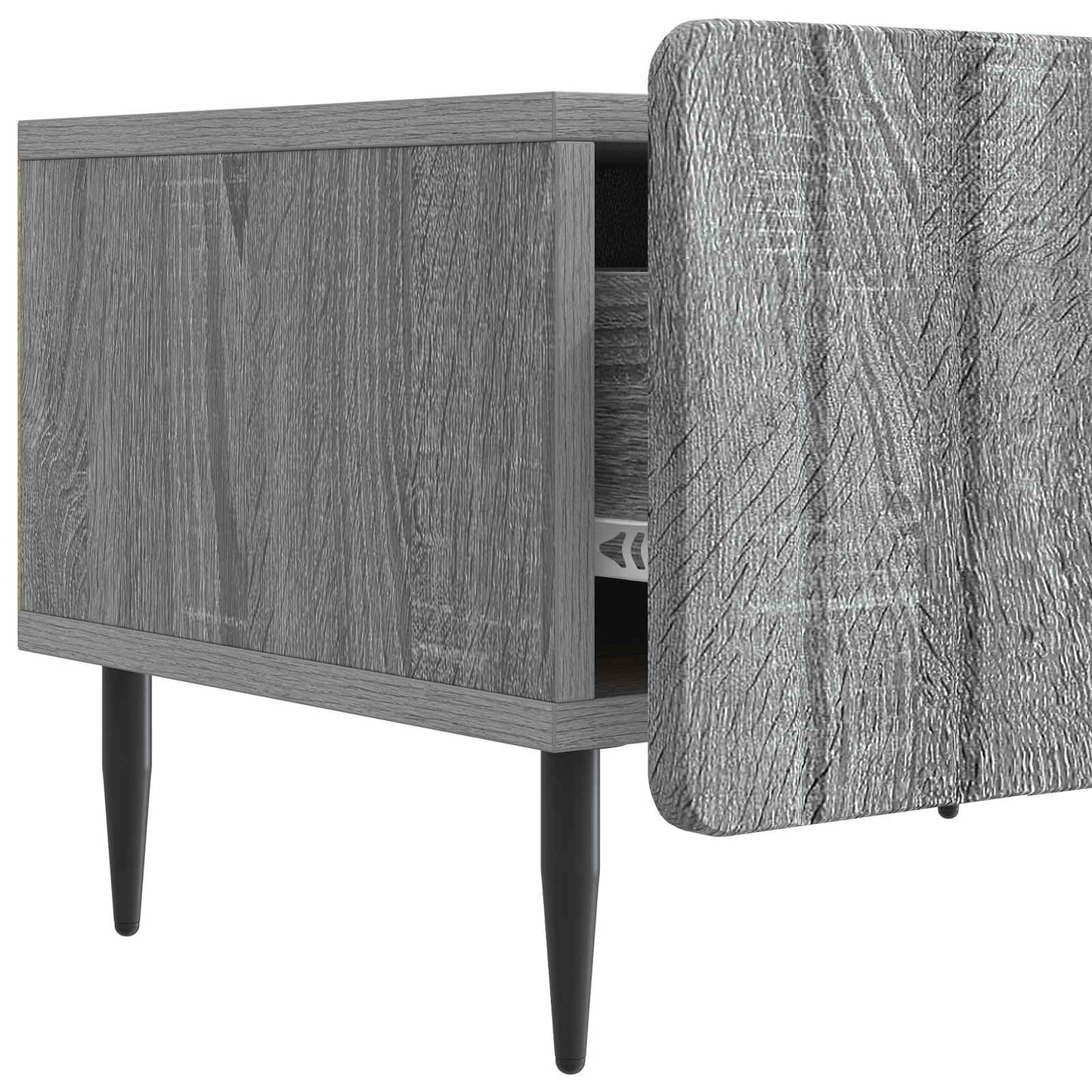 TV szekrény fiókkal Szürke Sonoma 147 x 34,5 x 32 cm Szerelt Fa