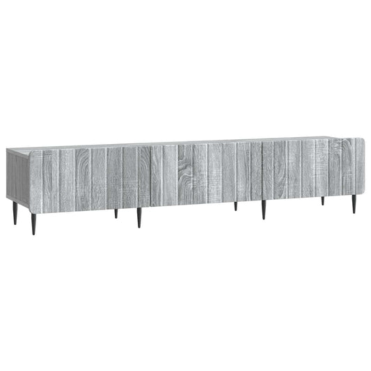TV szekrény fiókkal Szürke Sonoma 147 x 34,5 x 32 cm Szerelt Fa