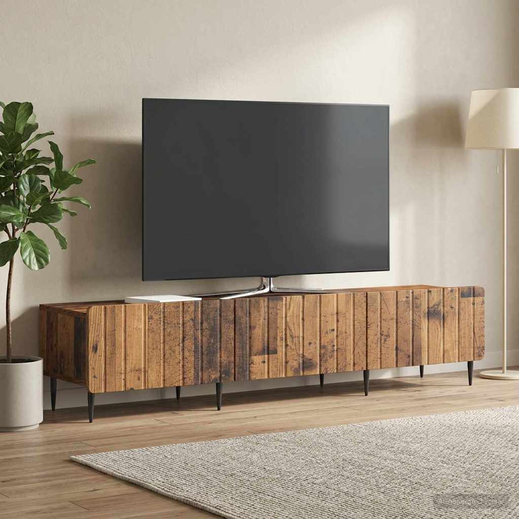TV szekrény fiókkal Antik Fa 147 x 34,5 x 32 cm Szerelt Fa