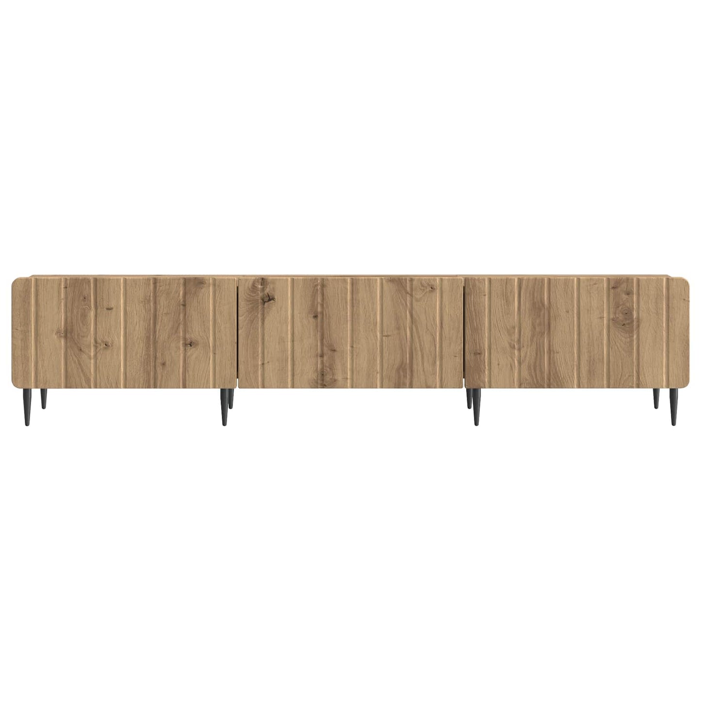 TV szekrény 147 x 34,5 x 32 cm Kézműves Tölgy Szerelt Fa