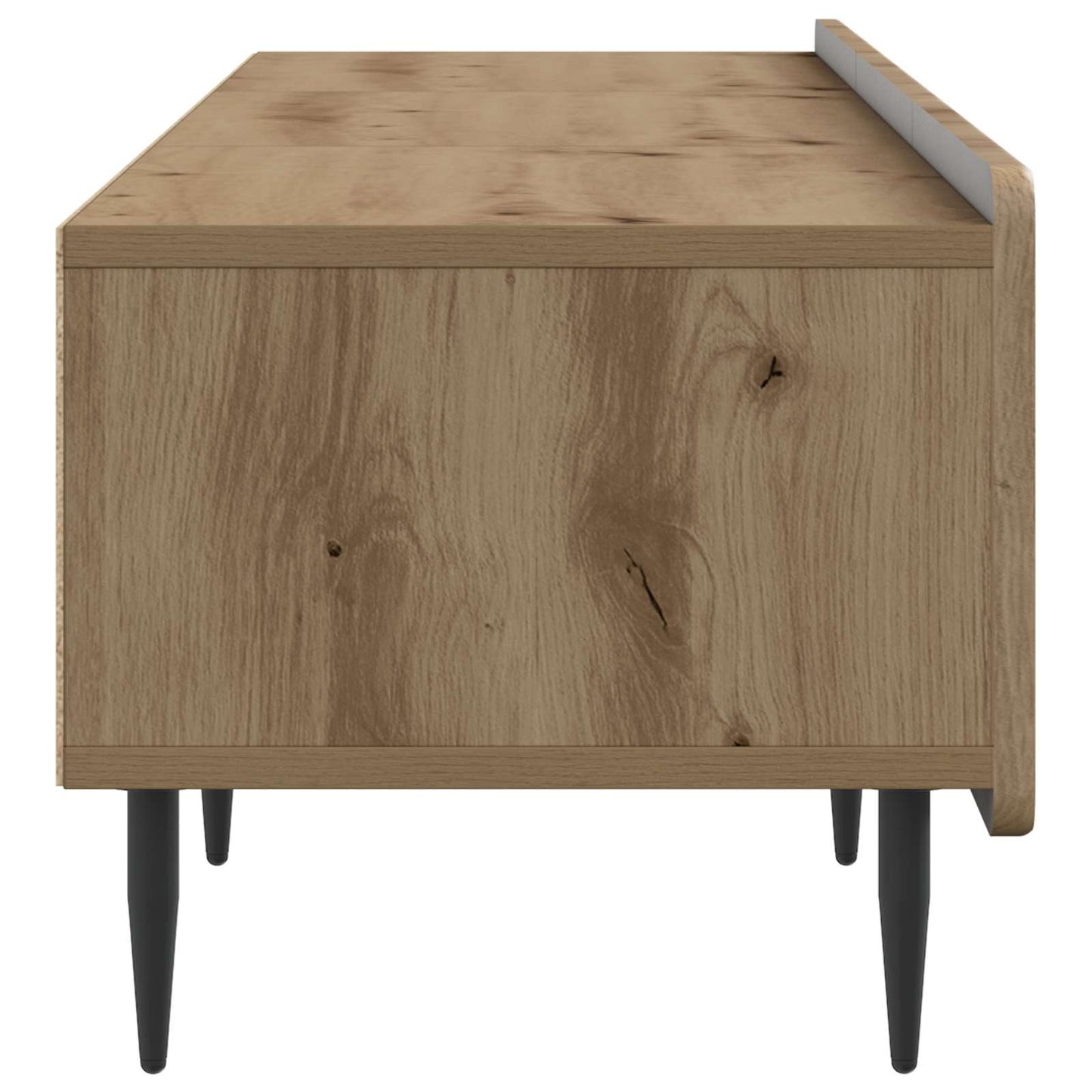 TV szekrény 147 x 34,5 x 32 cm Kézműves Tölgy Szerelt Fa