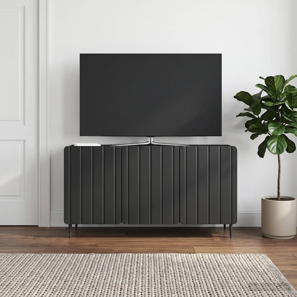TV szekrény Fekete 99 x 34,5 x 52 cm Szerelt Fa