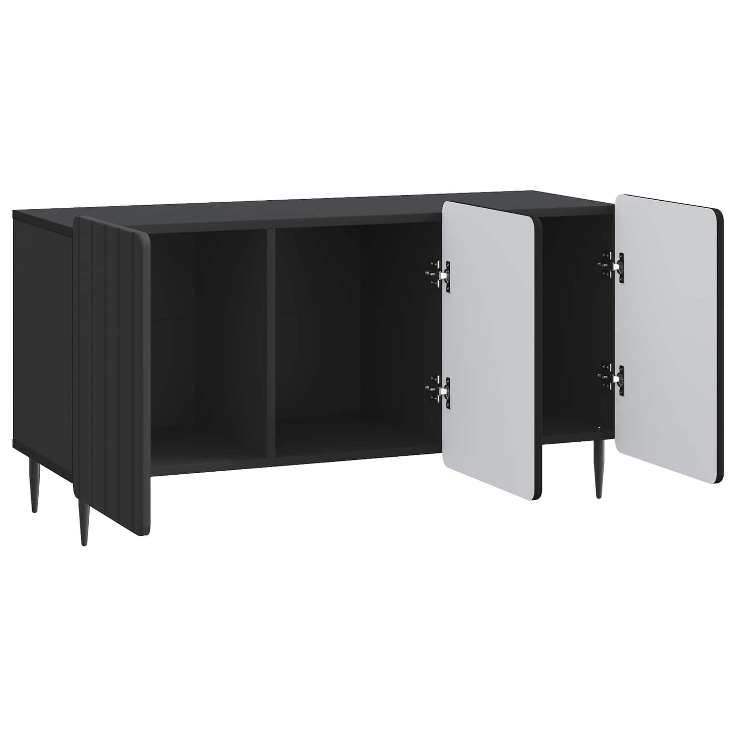 TV szekrény Fekete 99 x 34,5 x 52 cm Szerelt Fa