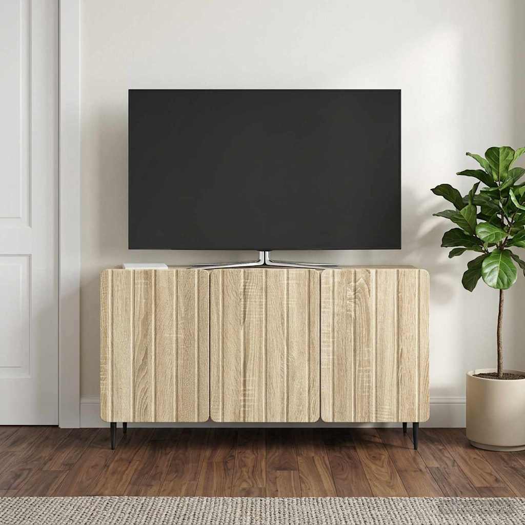 TV szekrény Sonoma Tölgy 99 x 34,5 x 52 cm Szerelt Fa