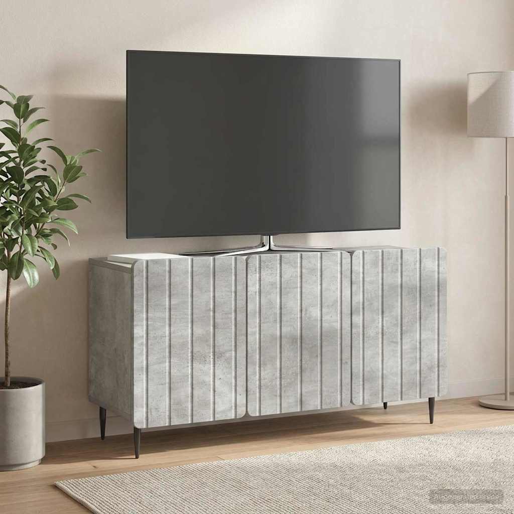 TV szekrény Betonszürke 99 x 34,5 x 52 cm Szerelt Fa