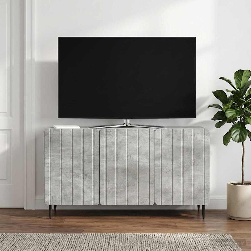 TV szekrény Betonszürke 99 x 34,5 x 52 cm Szerelt Fa