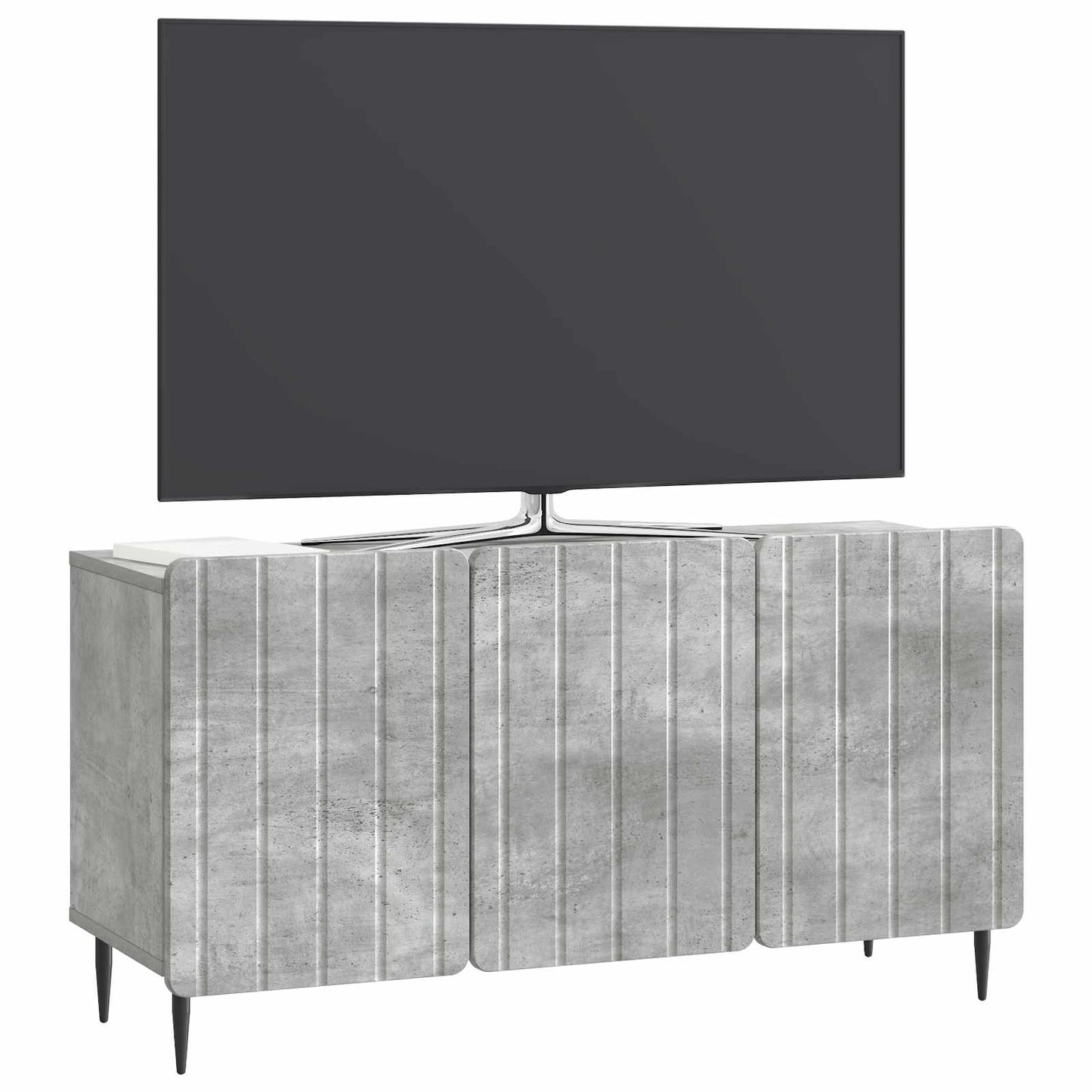 TV szekrény Betonszürke 99 x 34,5 x 52 cm Szerelt Fa