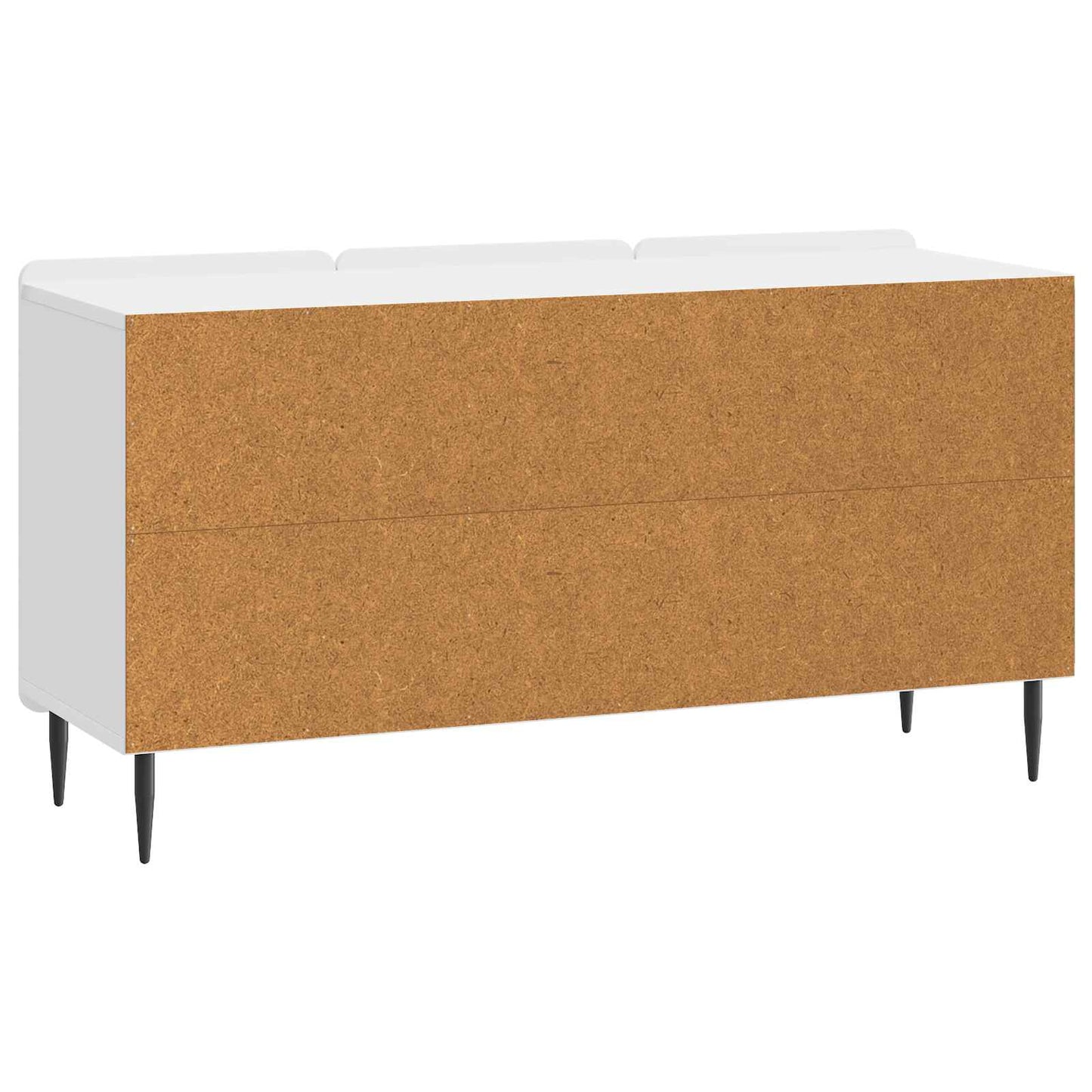 TV szekrény Magasfényű Fehér 99 x 34,5 x 52 cm Szerelt Fa