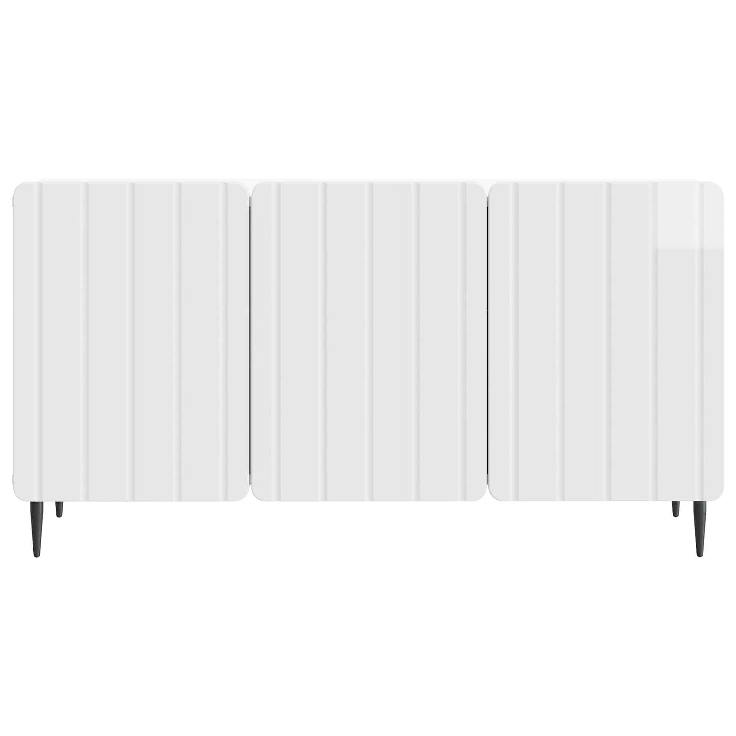 TV szekrény Magasfényű Fehér 99 x 34,5 x 52 cm Szerelt Fa