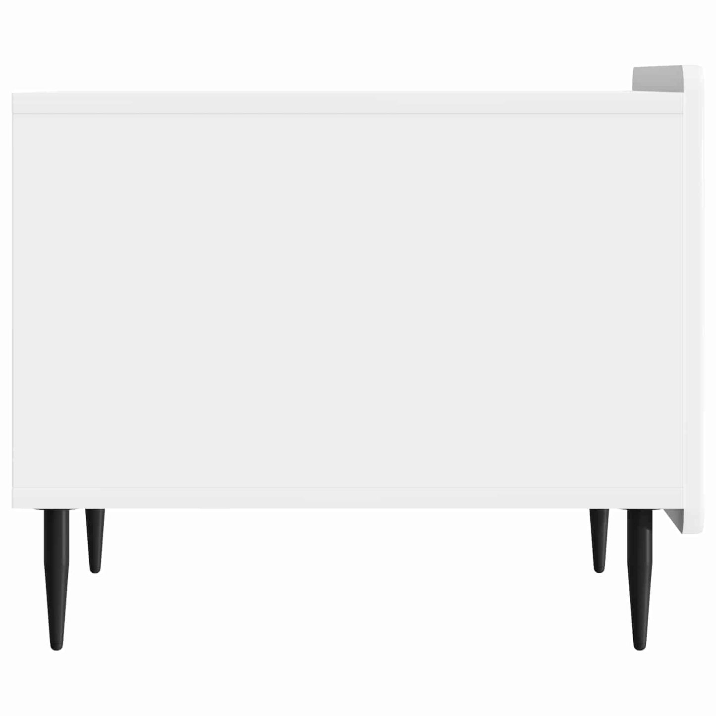 Dohányzóasztal Magasfényű Fehér 49 x 50 x 42 cm Szerelt Fa