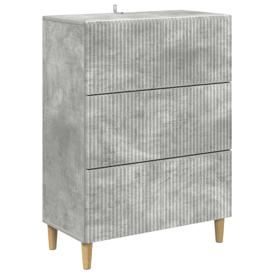 Fiókos szekrény Betonszürke 66 x 34,5 x 90 cm Szerelt Fa