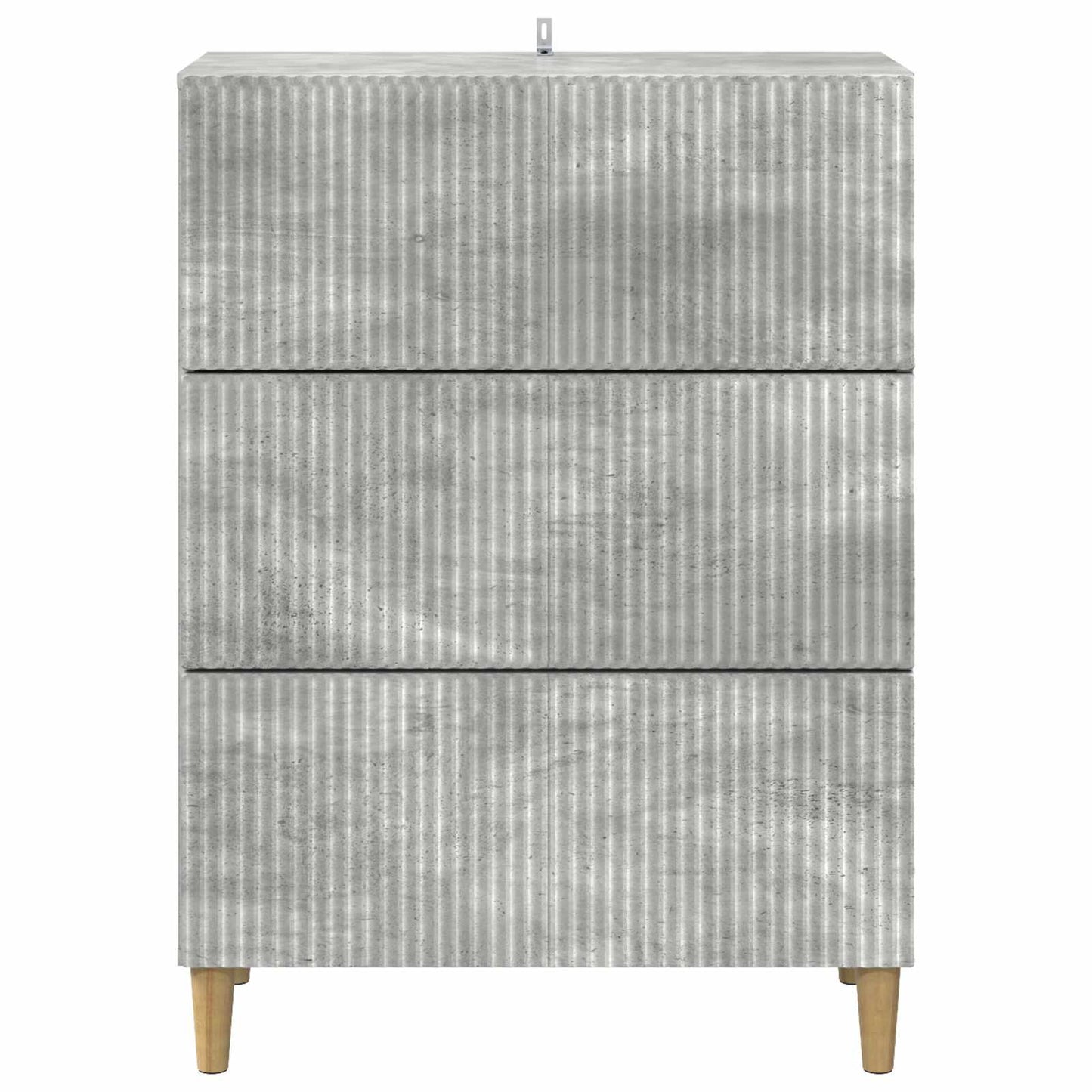 Fiókos szekrény Betonszürke 66 x 34,5 x 90 cm Szerelt Fa