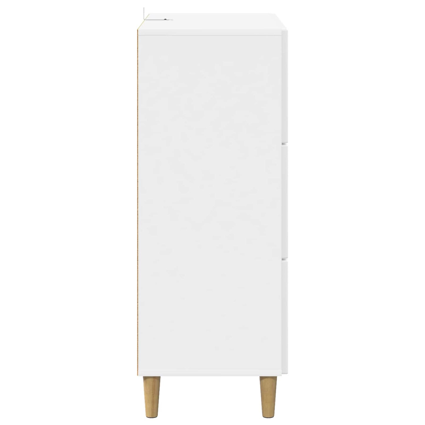 Fiókos szekrény Magasfényű Fehér 66 x 34,5 x 90 cm Szerelt Fa
