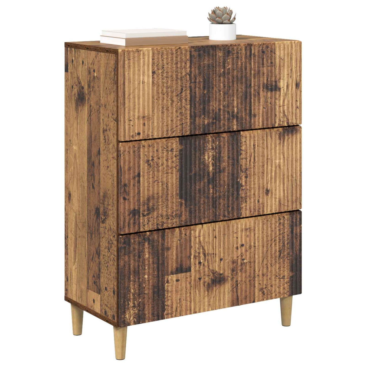 Fiókos szekrény Antik Fa 66 x 34,5 x 90 cm Szerelt Fa