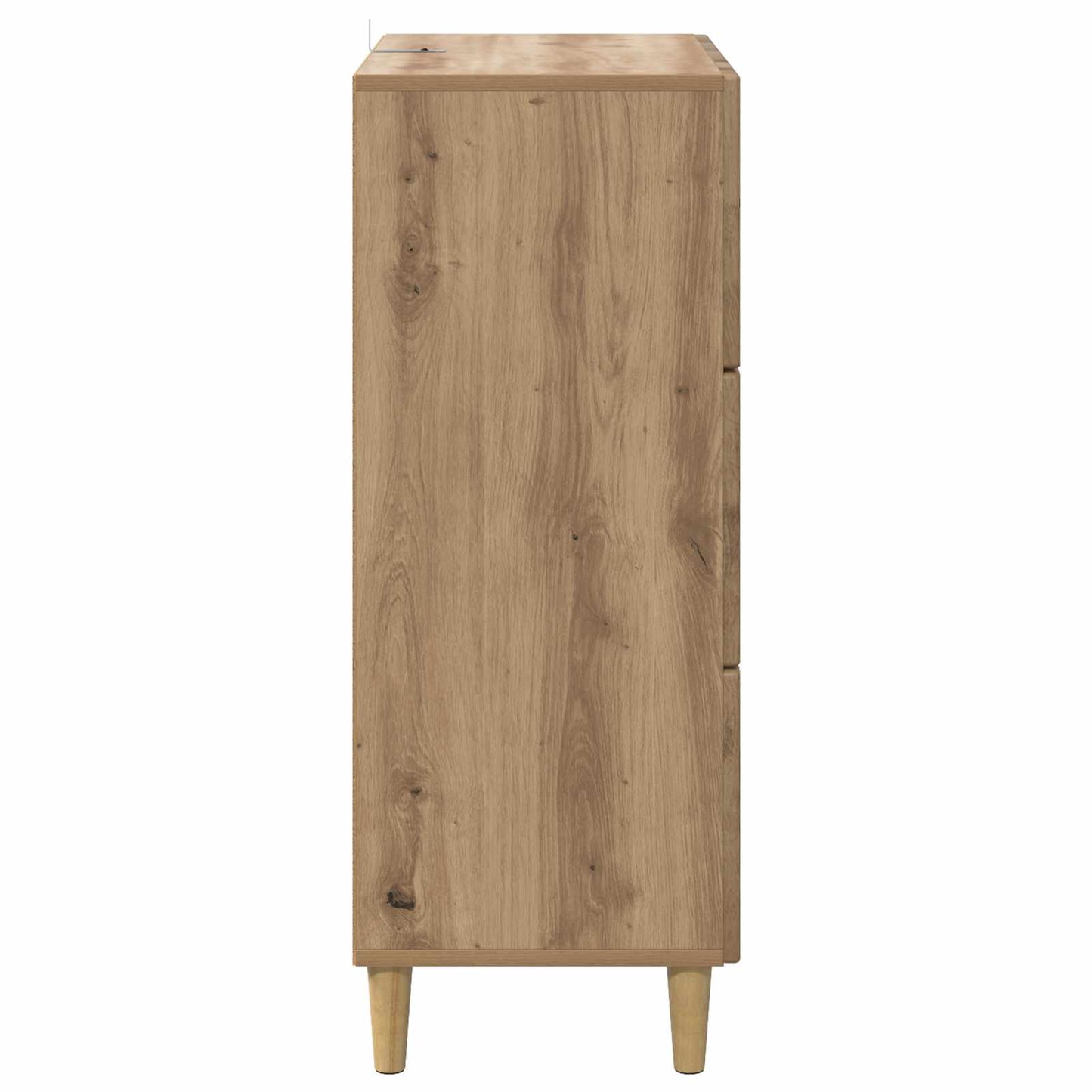 Fiókos szekrény 66 x 34,5 x 90 cm Szerelt Fa Kézműves Tölgy