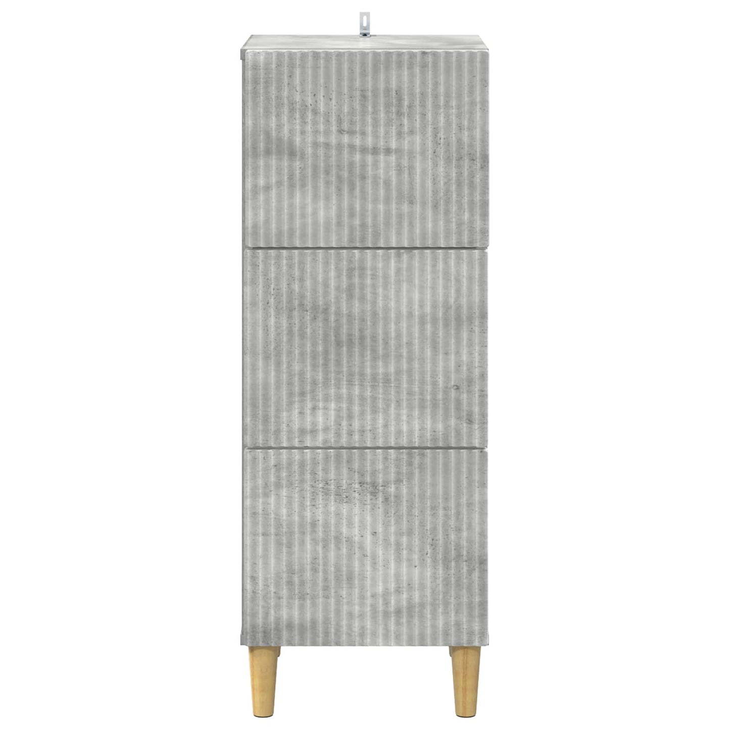 Fiókos szekrény Betonszürke 33 x 34,5 x 90 cm Szerelt Fa