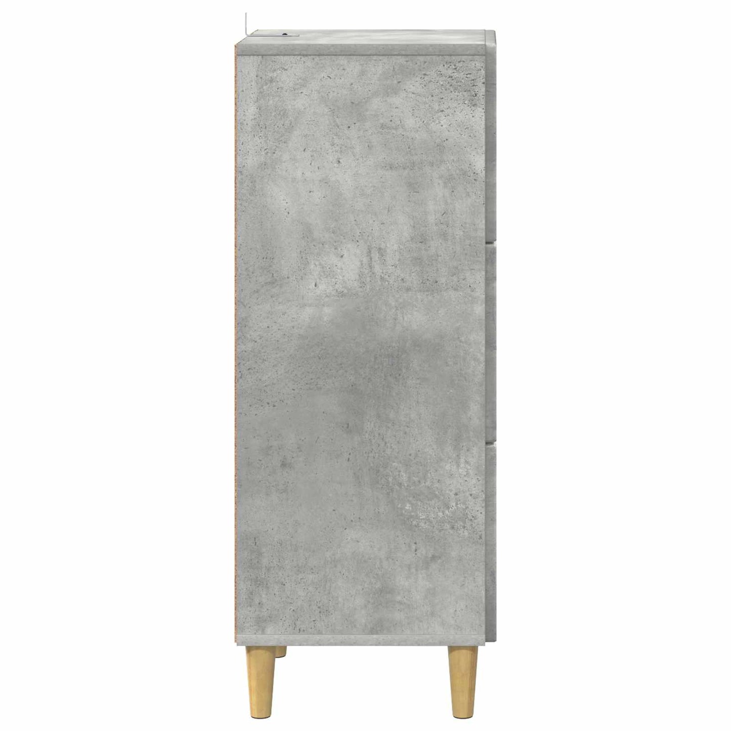Fiókos szekrény Betonszürke 33 x 34,5 x 90 cm Szerelt Fa