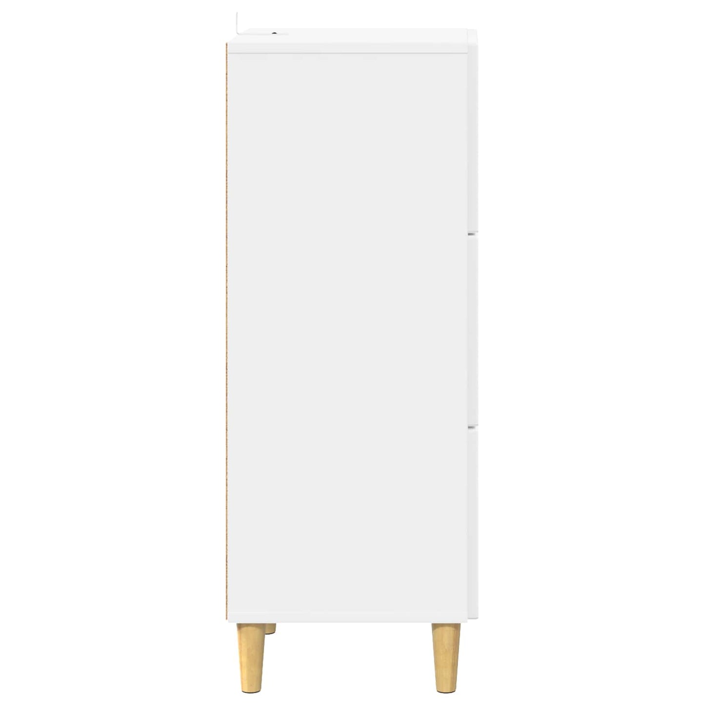 Fiókos szekrény Magasfényű Fehér 33 x 34,5 x 90 cm Szerelt Fa