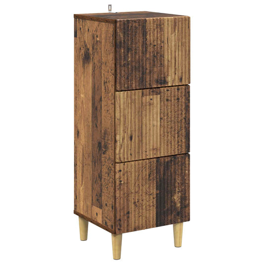 Fiókos szekrény Antik Fa 33 x 34,5 x 90 cm Szerelt Fa