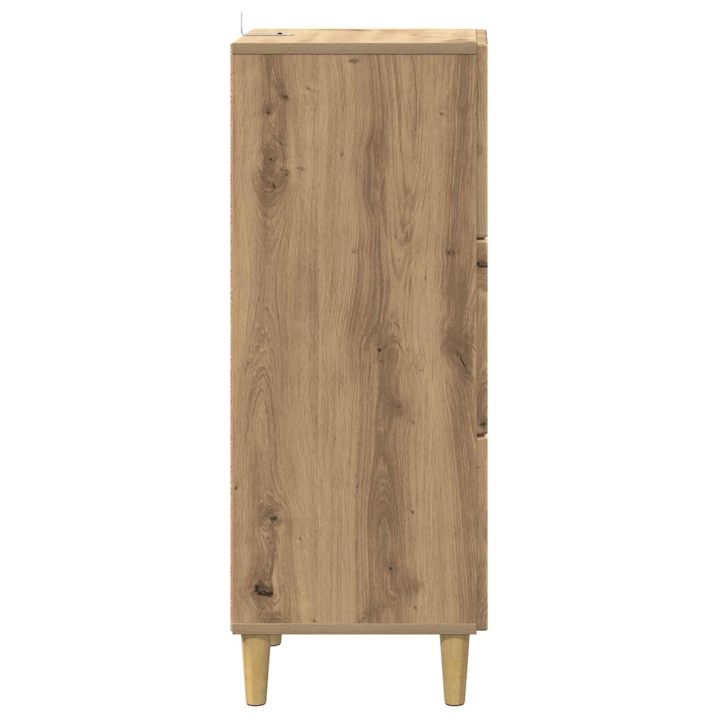Fiókos szekrény 33 x 34,5 x 90 cm Szerelt Fa Kézműves Tölgy