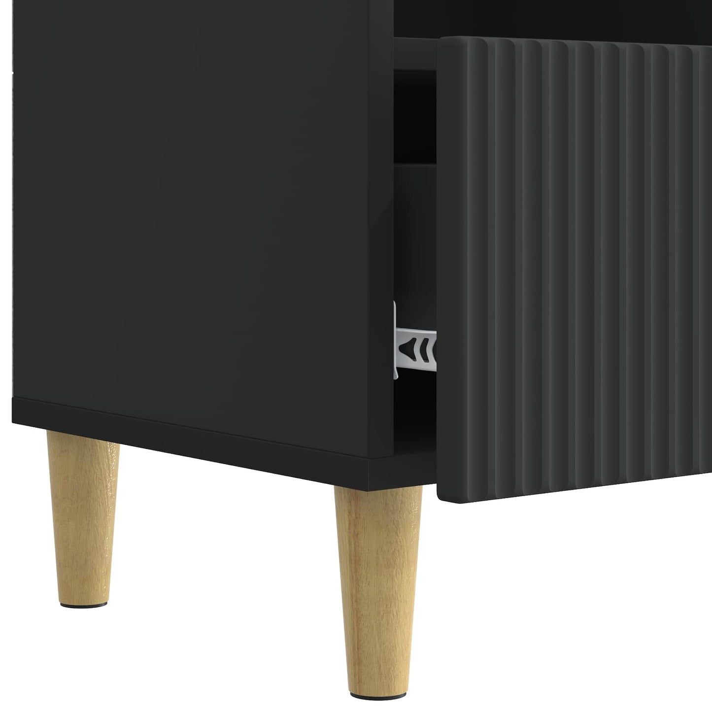 TV szekrény fiókkal Fekete 102 x 34,5 x 50 cm Szerelt Fa