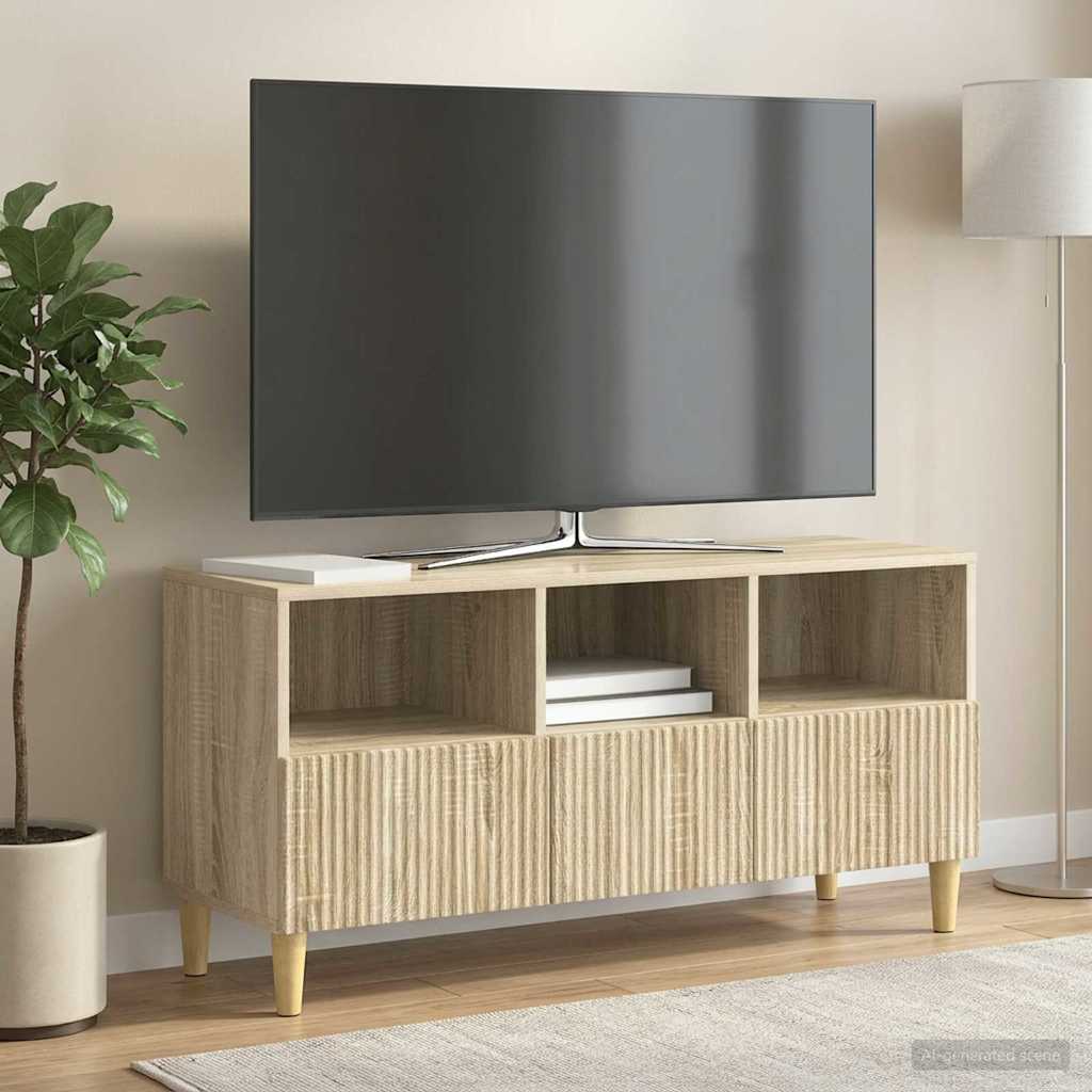 TV szekrény fiókkal Sonoma Tölgy 102 x 34,5 x 50 cm Szerelt Fa