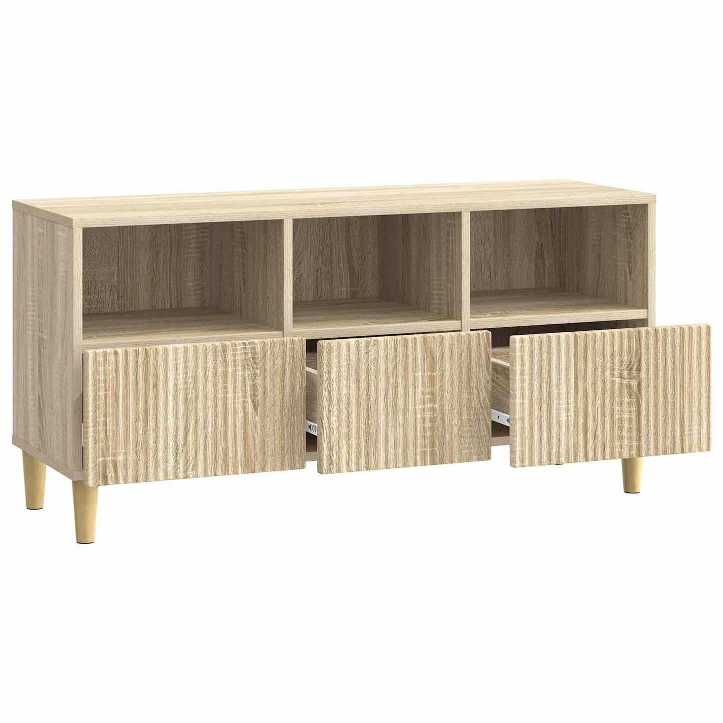 TV szekrény fiókkal Sonoma Tölgy 102 x 34,5 x 50 cm Szerelt Fa