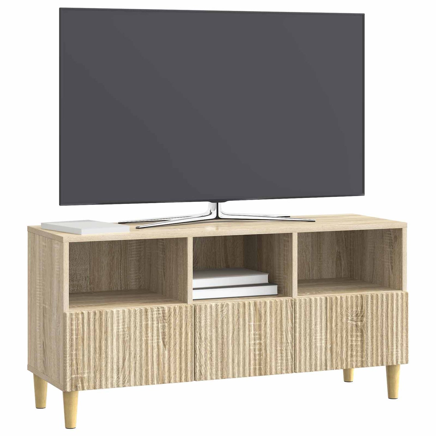 TV szekrény fiókkal Sonoma Tölgy 102 x 34,5 x 50 cm Szerelt Fa