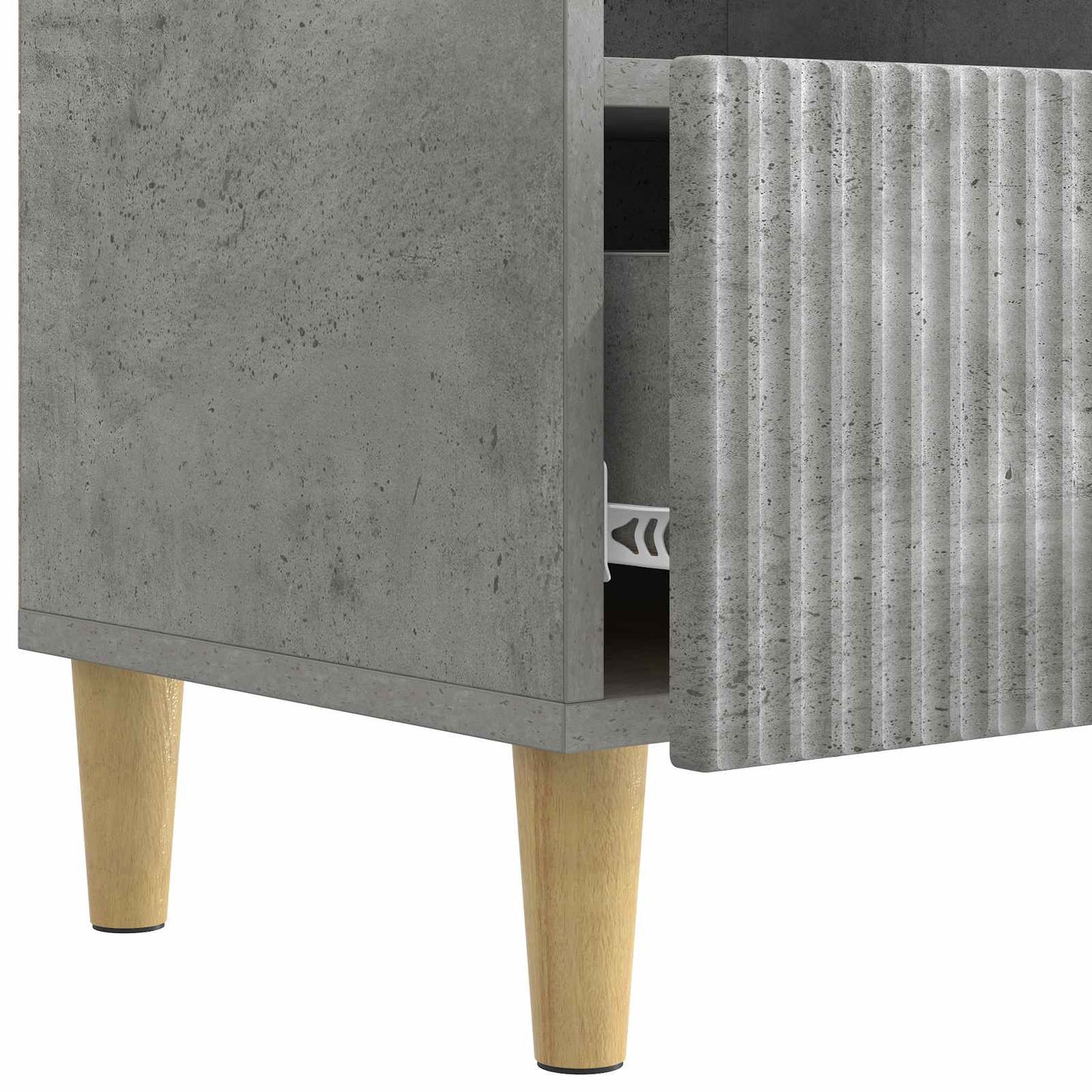TV szekrény fiókkal Betonszürke 102 x 34,5 x 50 cm Szerelt Fa