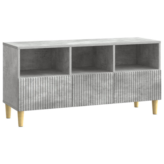 TV szekrény fiókkal Betonszürke 102 x 34,5 x 50 cm Szerelt Fa