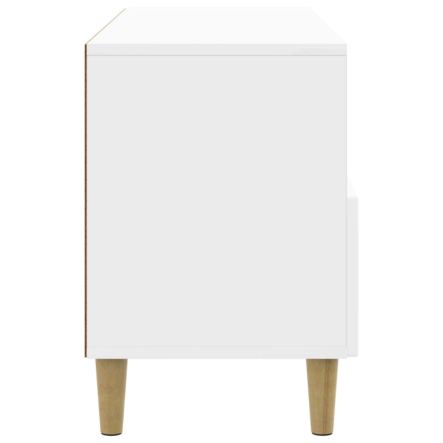 TV szekrény Magasfényű Fehér 102 x 34,5 x 50 cm Szerelt Fa