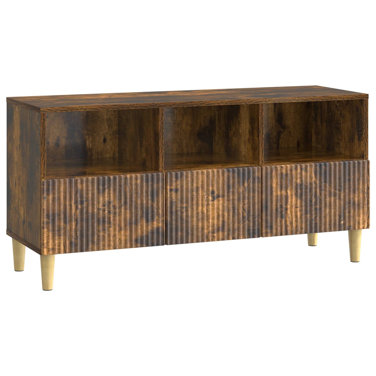 TV szekrény fiókkal Füstös Tölgy 102 x 34,5 x 50 cm Szerelt Fa