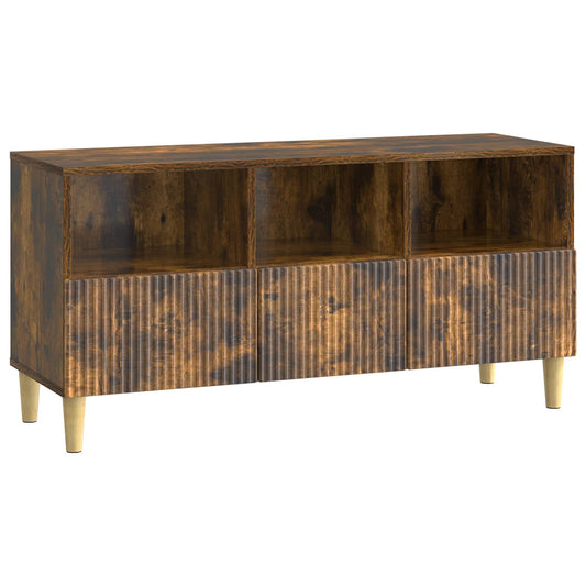 TV szekrény fiókkal Füstös Tölgy 102 x 34,5 x 50 cm Szerelt Fa