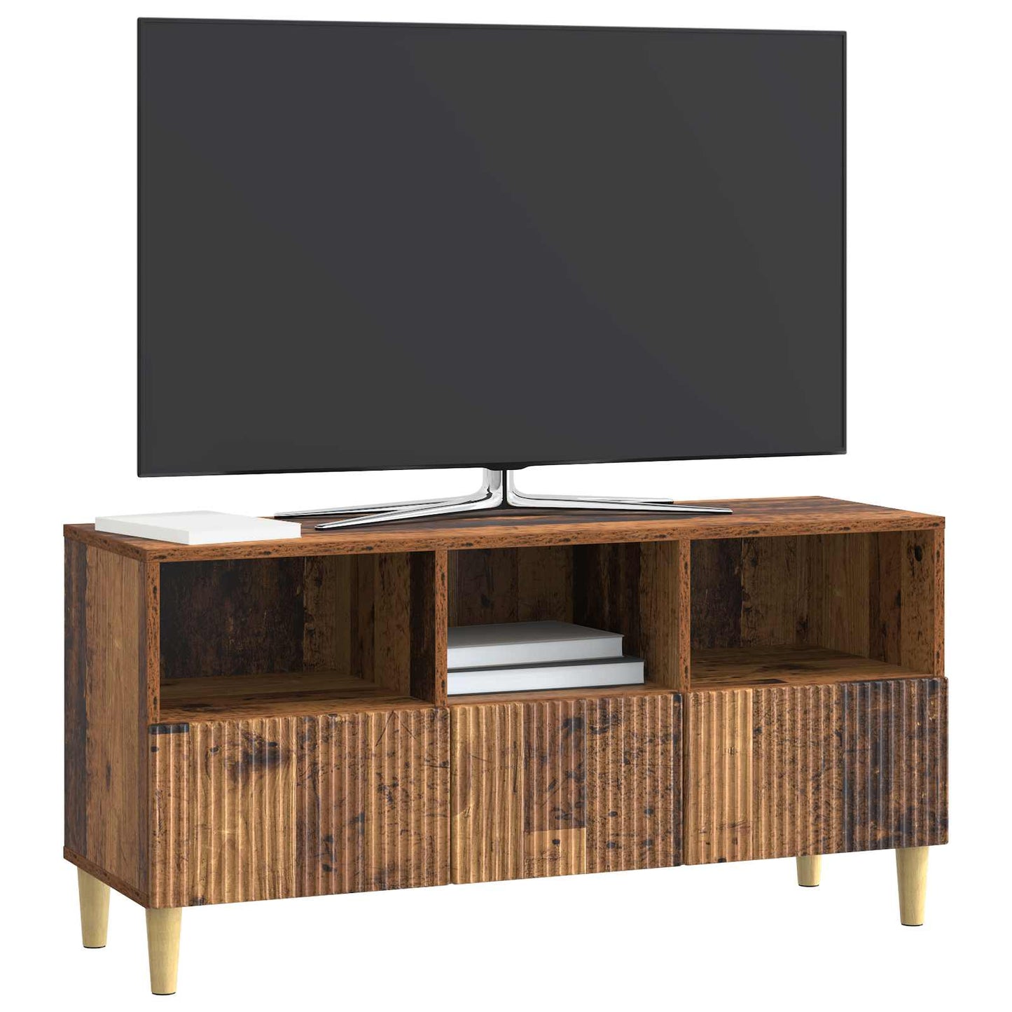 TV szekrény fiókkal Antik Fa 102 x 34,5 x 50 cm Szerelt Fa