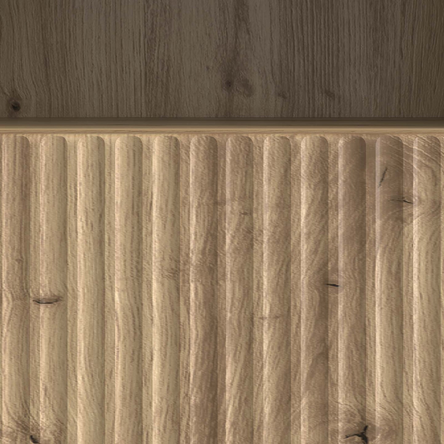 TV szekrény 102 x 34,5 x 50 cm Kézműves Tölgy Szerelt Fa