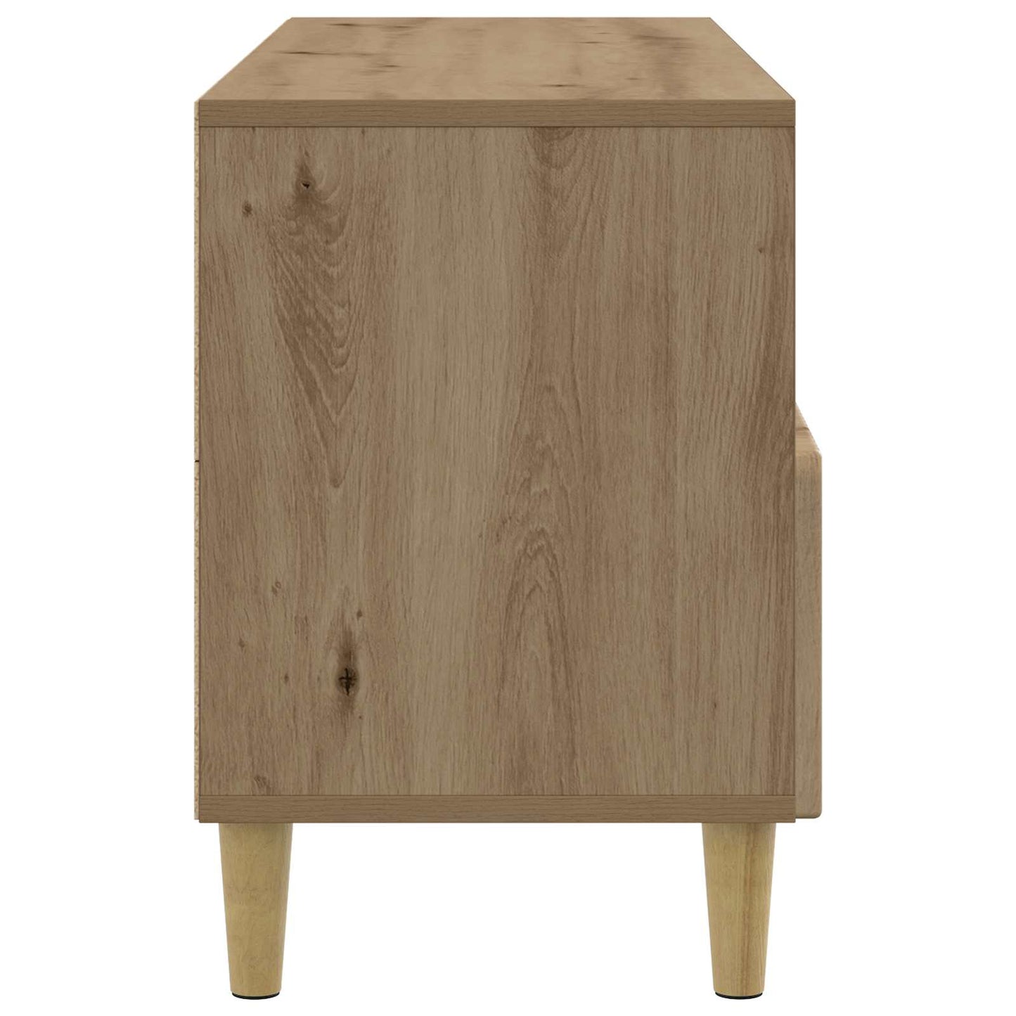 TV szekrény 102 x 34,5 x 50 cm Kézműves Tölgy Szerelt Fa