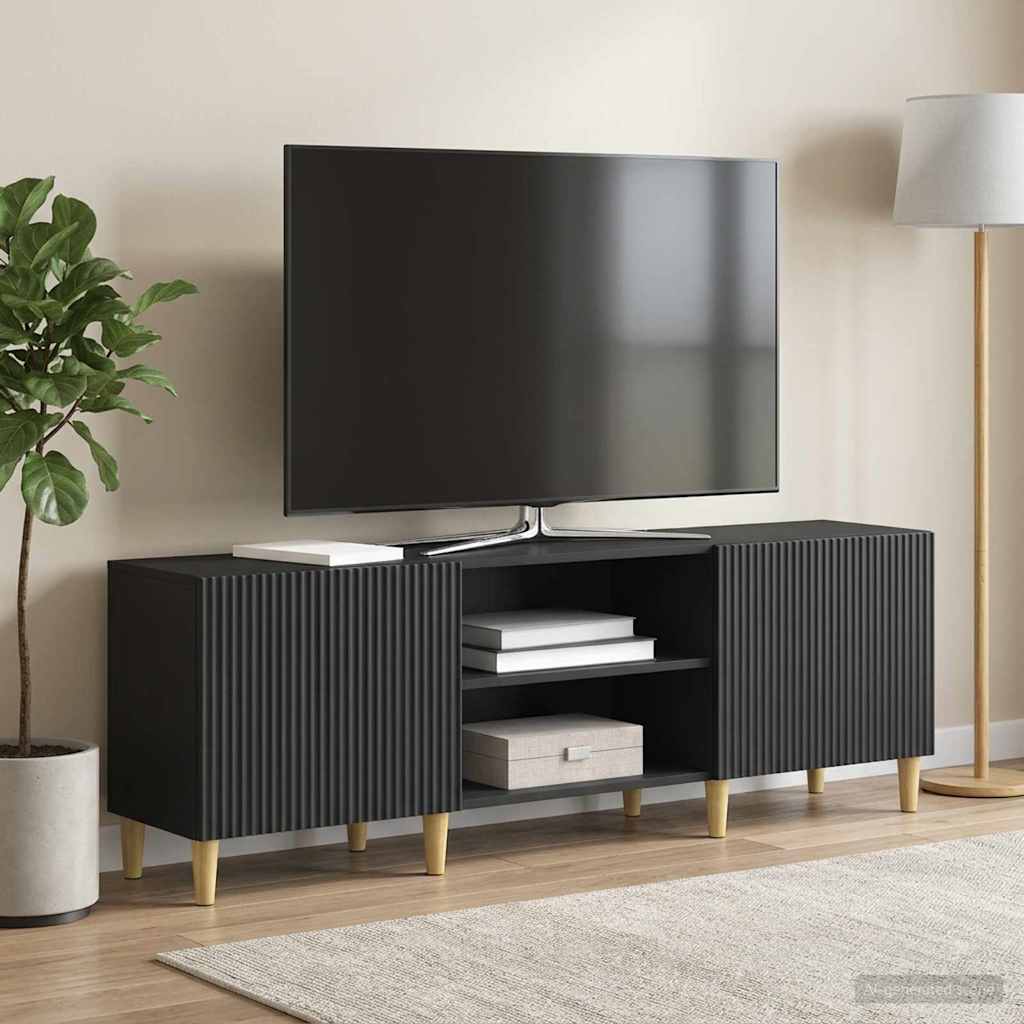 TV szekrény Fekete 150 x 31 x 50 cm Szerelt Fa