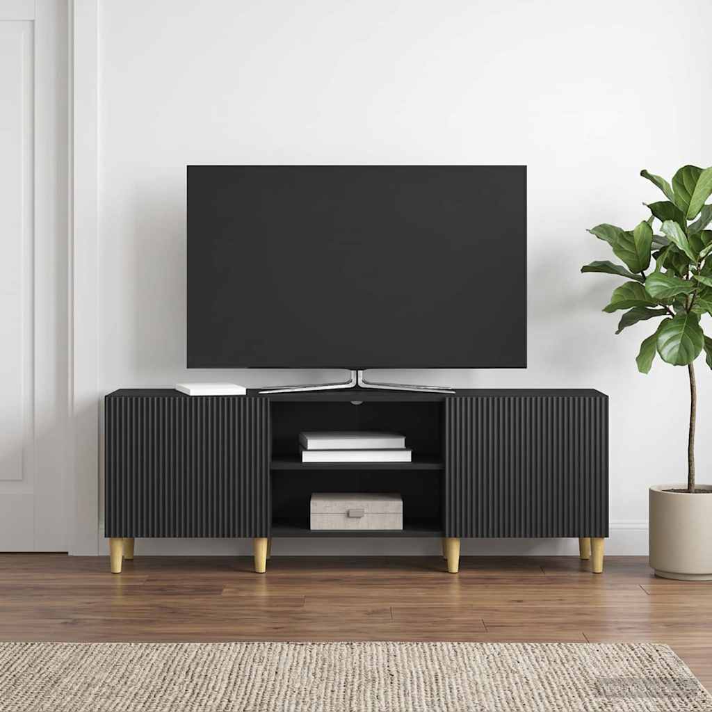 TV szekrény Fekete 150 x 31 x 50 cm Szerelt Fa