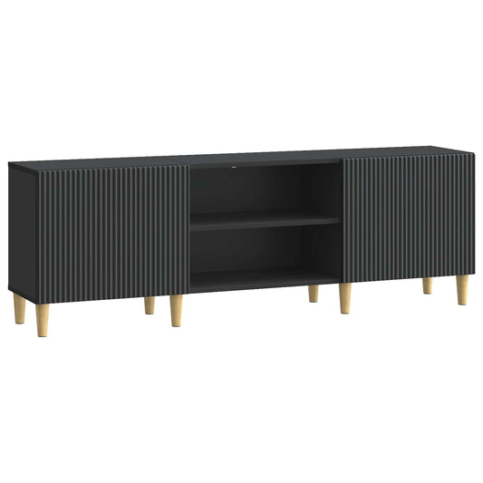 TV szekrény Fekete 150 x 31 x 50 cm Szerelt Fa