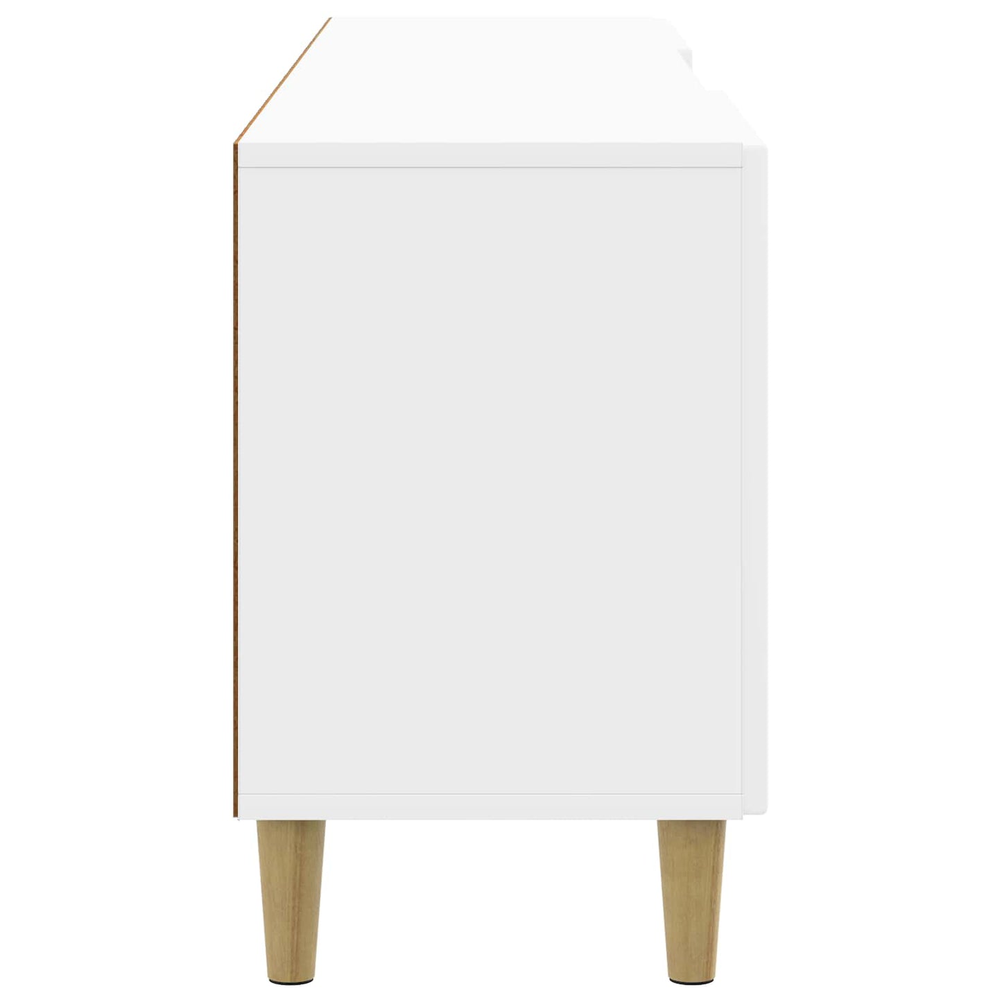 TV szekrény Magasfényű Fehér 150 x 31 x 50 cm Szerelt Fa